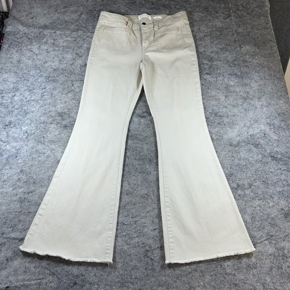 REgeneration Celebrity Pink Jeans Women's 13 Flower High Rise Button Fly Flare‎ - Picture 3 of 11